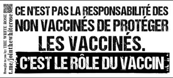 Ce n’est pas la responsabilité des non-vaccinés Ce n'est pas la responsabilité des non-vaccinés